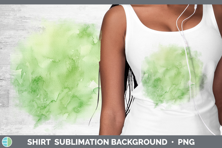 Watercolor Light Green Shirt Sublimation Sublimation Backgro