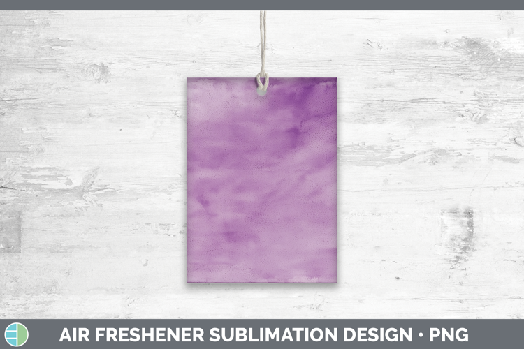 Watercolor Light Purple Air Freshener Sublimation Car Freshe