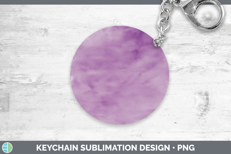 Watercolor Light Purple Keychain Sublimation Keyring Designs