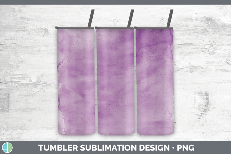 Watercolor Light Purple Tumbler Sublimation 20 oz Skinny Tum