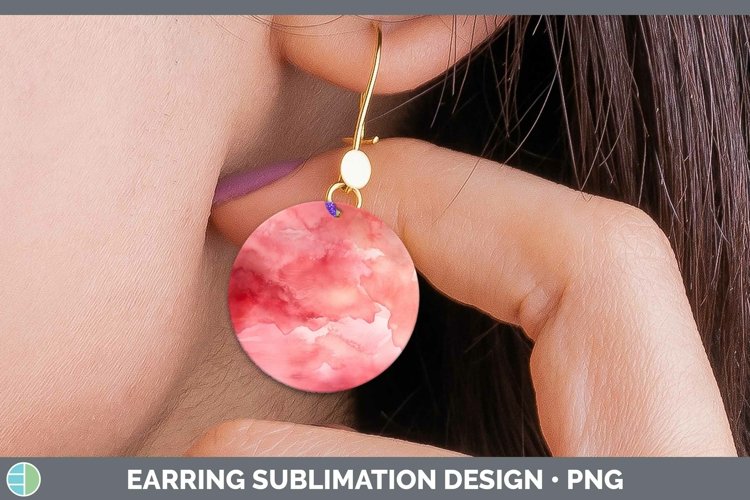 GorgeousWatercolor Round Earrings design.