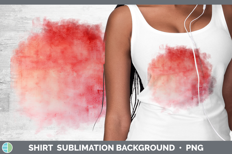 Watercolor Light Red Shirt Sublimation Sublimation Backgroun