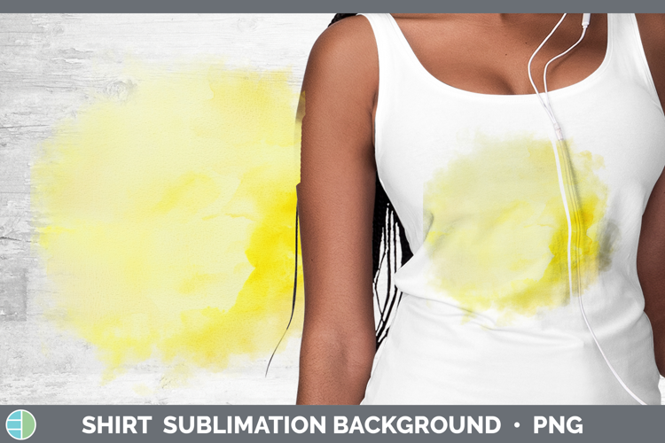 Watercolor Light Yellow Shirt Sublimation Sublimation Backgr