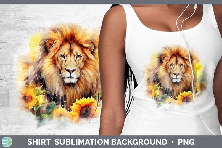 Watercolor Lion Shirt Sublimation Sublimation Background Des