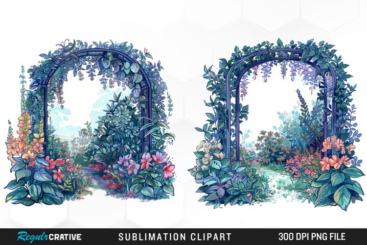 Watercolor Love In Bloom Collection Clipart