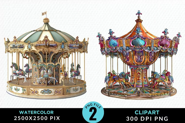 Watercolor Mardi Gras Graphic Clipart