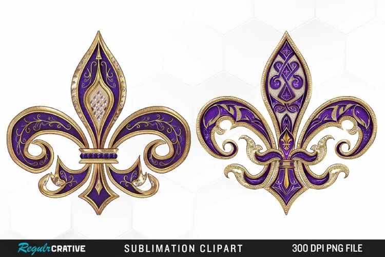 Watercolor Mardi Gras Collection Art Clipart