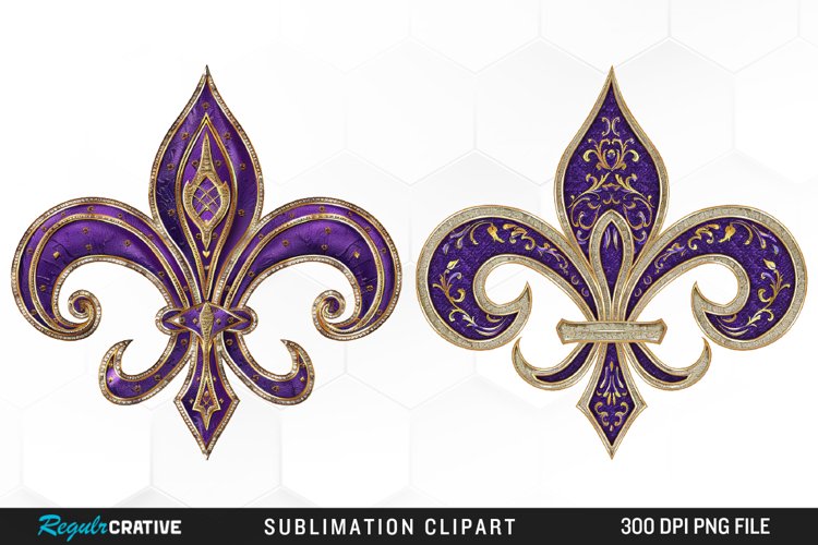 Watercolor Mardi Gras Collection Clipart