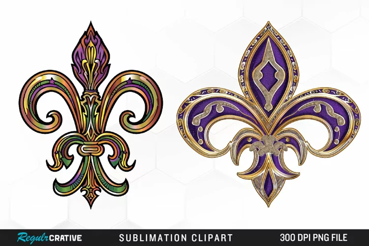 Watercolor Mardi Gras Collection Clipart