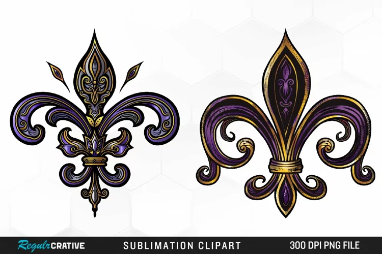 Watercolor Mardi Gras Collection Clipart