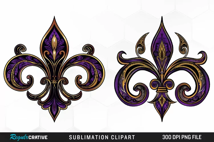 Watercolor Mardi Gras Collection Clipart