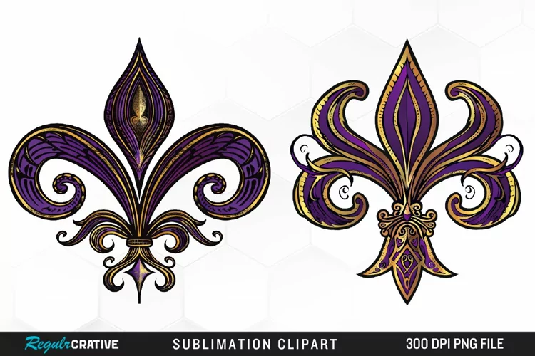 Watercolor Mardi Gras Collection Clipart