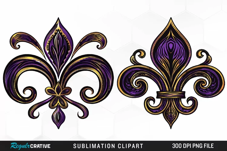 Watercolor Mardi Gras Collection Art Clipart