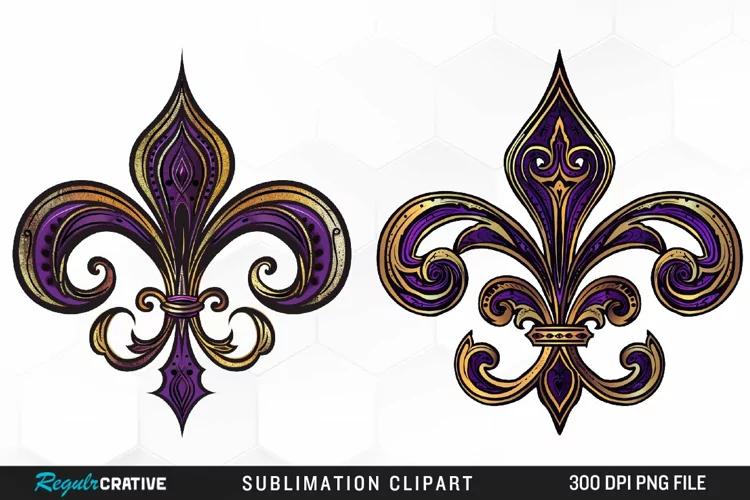 Watercolor Mardi Gras Collection Clipart