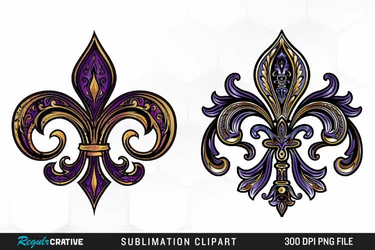 Watercolor Mardi Gras Collection Clipart
