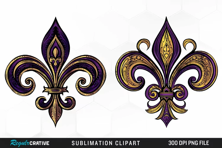 Watercolor Mardi Gras Collection Art Clipart