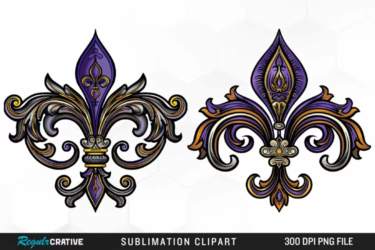 Watercolor Mardi Gras Collection Clipart
