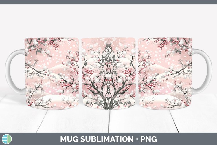GorgeousWatercolor Mug Wrap design.