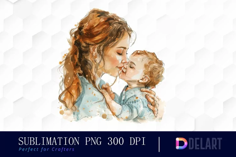 Mom And Baby Graphics Clipart