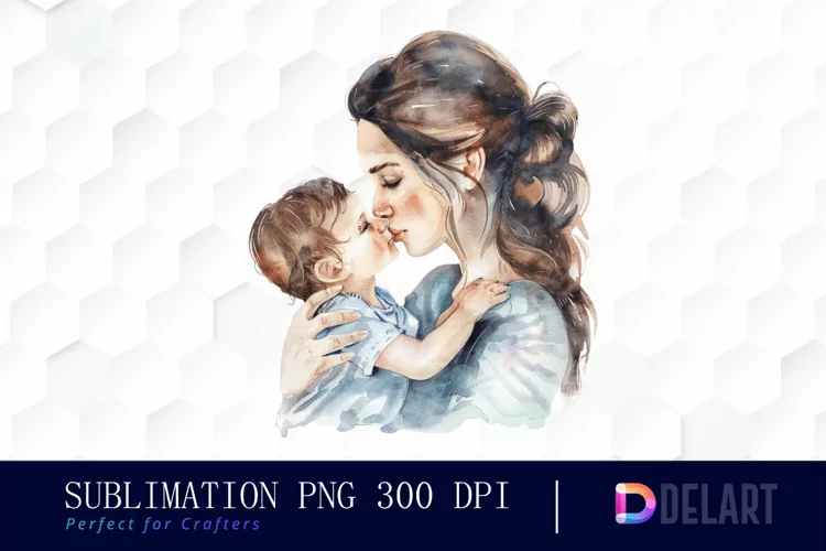 Mom And Baby Graphics Clipart