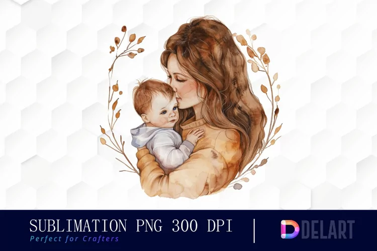 Mom And Baby Graphics Clipart