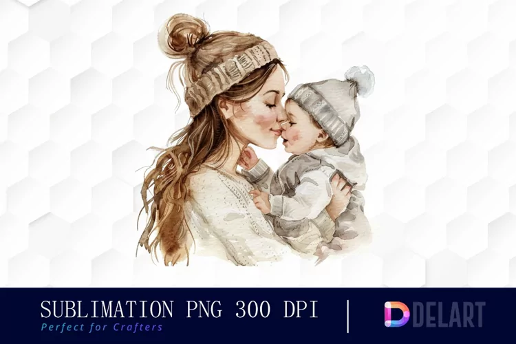 Mom And Baby Graphics Clipart