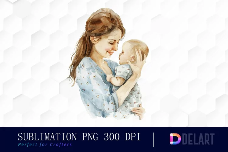 Mom And Baby Graphics Clipart