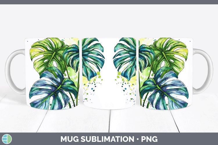 GorgeousWatercolor Mug Wrap design.