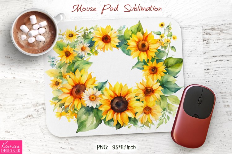 Watercolor Sunflower Clipart Image 10