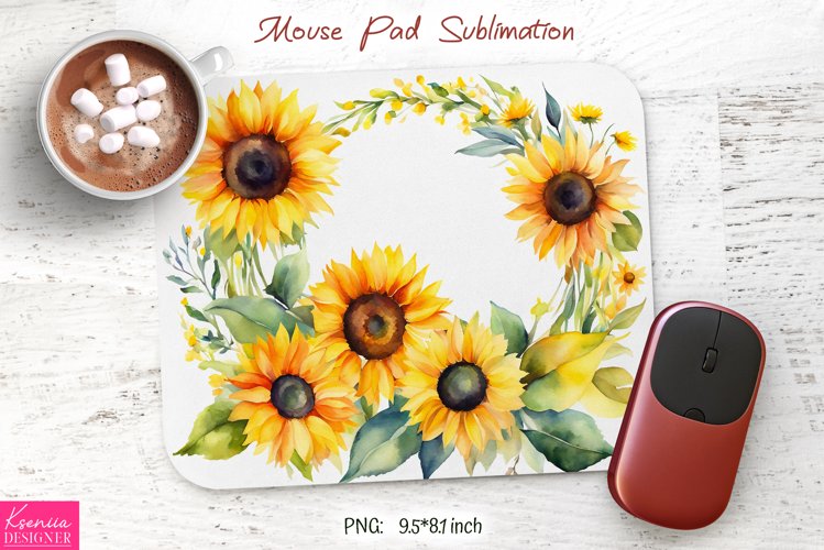 Watercolor Sunflower Clipart Image 22