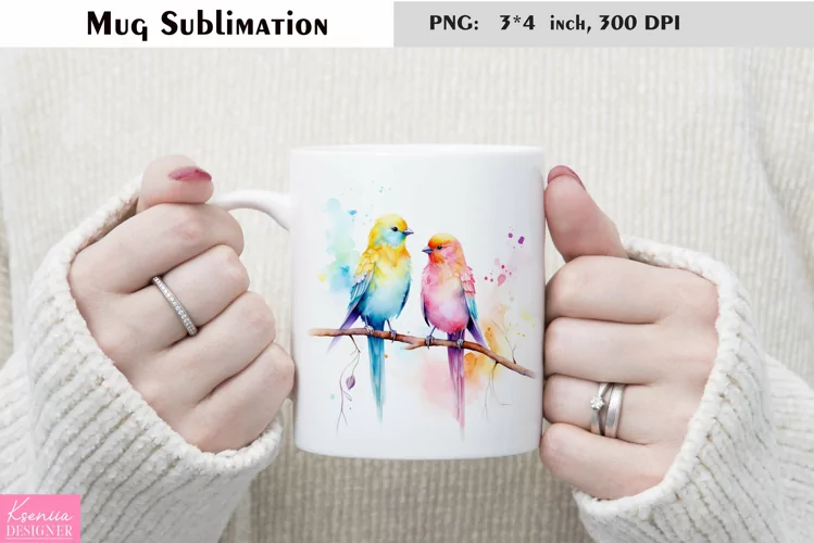 Watercolor Cat Mug Sublimation|Animal Mug Design