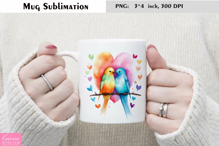Watercolor Cat Mug Sublimation|Animal Mug Design