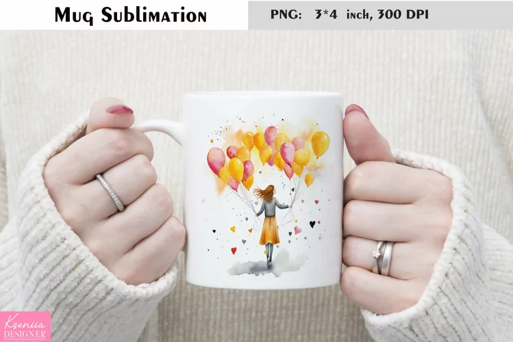 Watercolor Girl Mug Sublimation|Birthday Mug Design