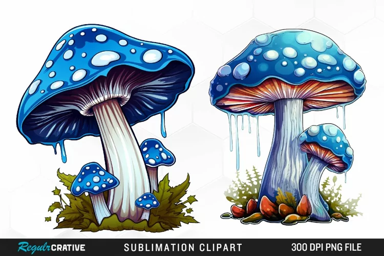 Watercolor Mushroom Clipart