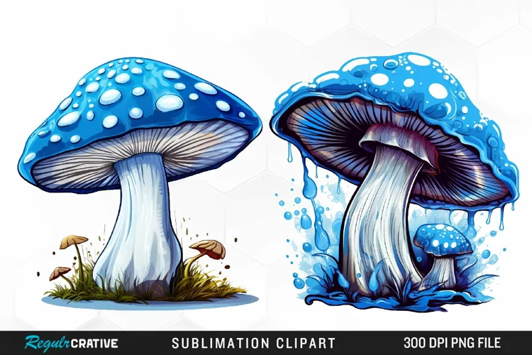 Watercolor Mushroom Clipart