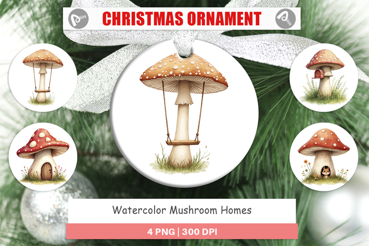 Ornament Mushroom Homes