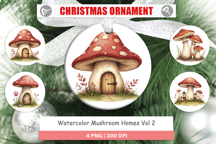 Ornament Mushroom Homes