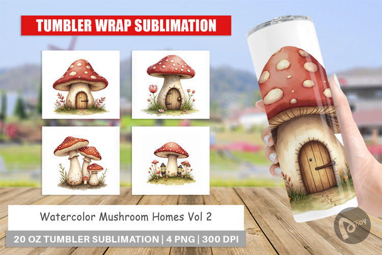Tumbler Mushroom Homes
