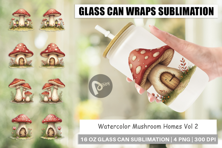 Glass Can Mushroom Homes