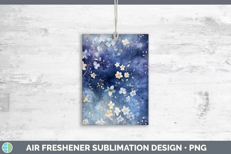 Watercolor Navy Air Freshener Sublimation Car Freshener Desi
