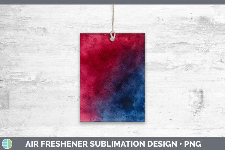 Watercolor Navy Maroon Air Freshener Sublimation Car Freshen