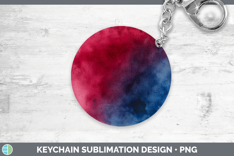 Watercolor Navy Maroon Keychain Sublimation Keyring Designs