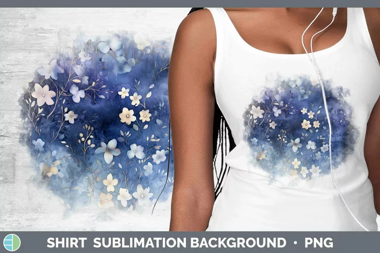 Watercolor Navy Shirt Sublimation Sublimation Background Des