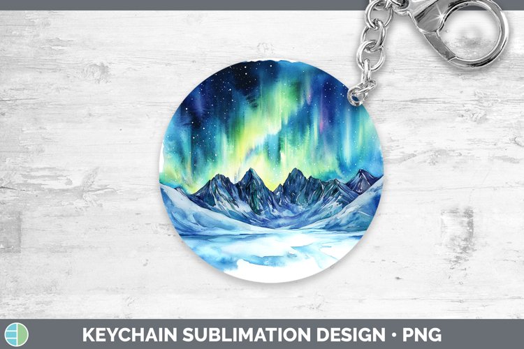 GorgeousWatercolor Keychain design.