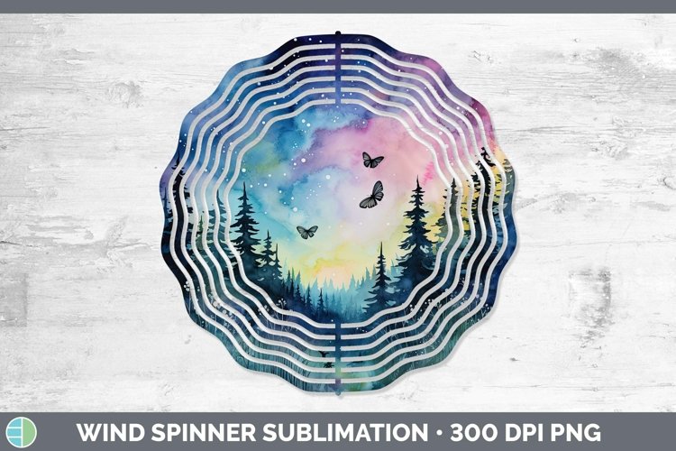 GorgeousWatercolor Wind Spinner design.