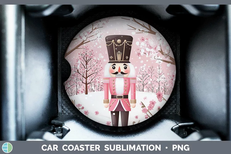 Watercolor Nutcracker Car Coaster Sublimation Designs