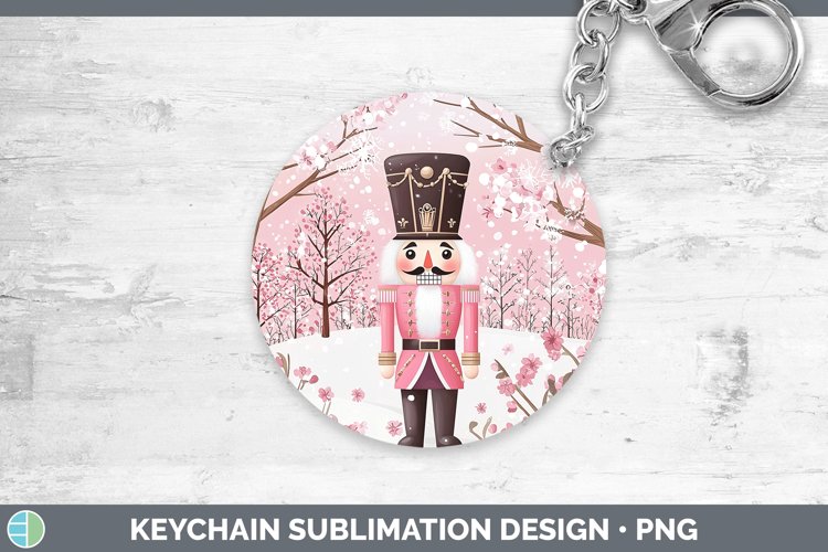 Watercolor Nutcracker Keychain Sublimation Keyring Designs