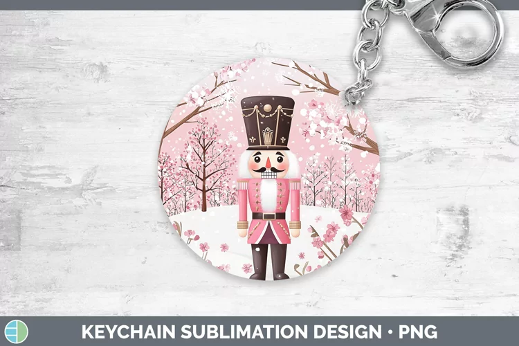 Watercolor Nutcracker Keychain Sublimation Keyring Designs
