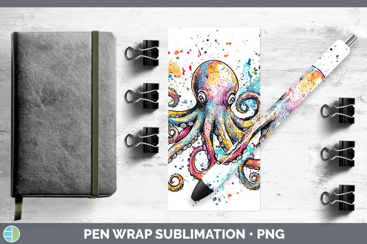 GorgeousWatercolor Pen Wrap design.