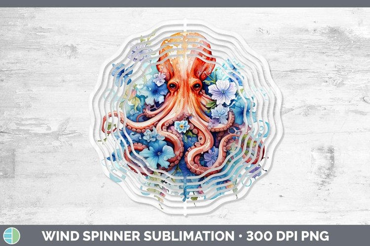 GorgeousWatercolor Wind Spinner design.